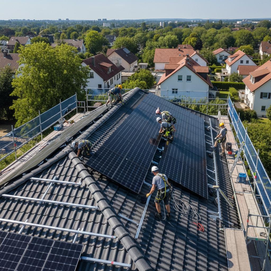 Einfamilienhaus mit IGW-Solar Photovoltaikanlage